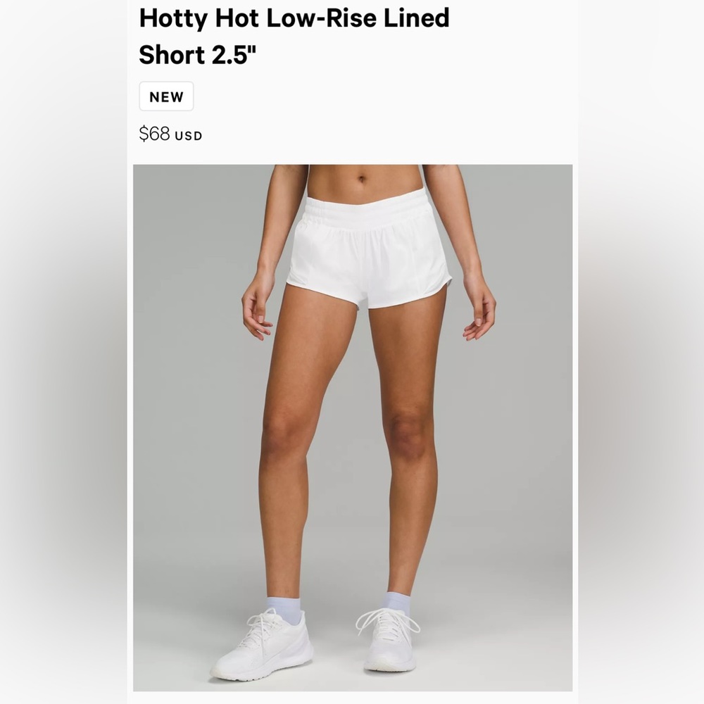 Lululemon Hotty Hot low rise shorts
